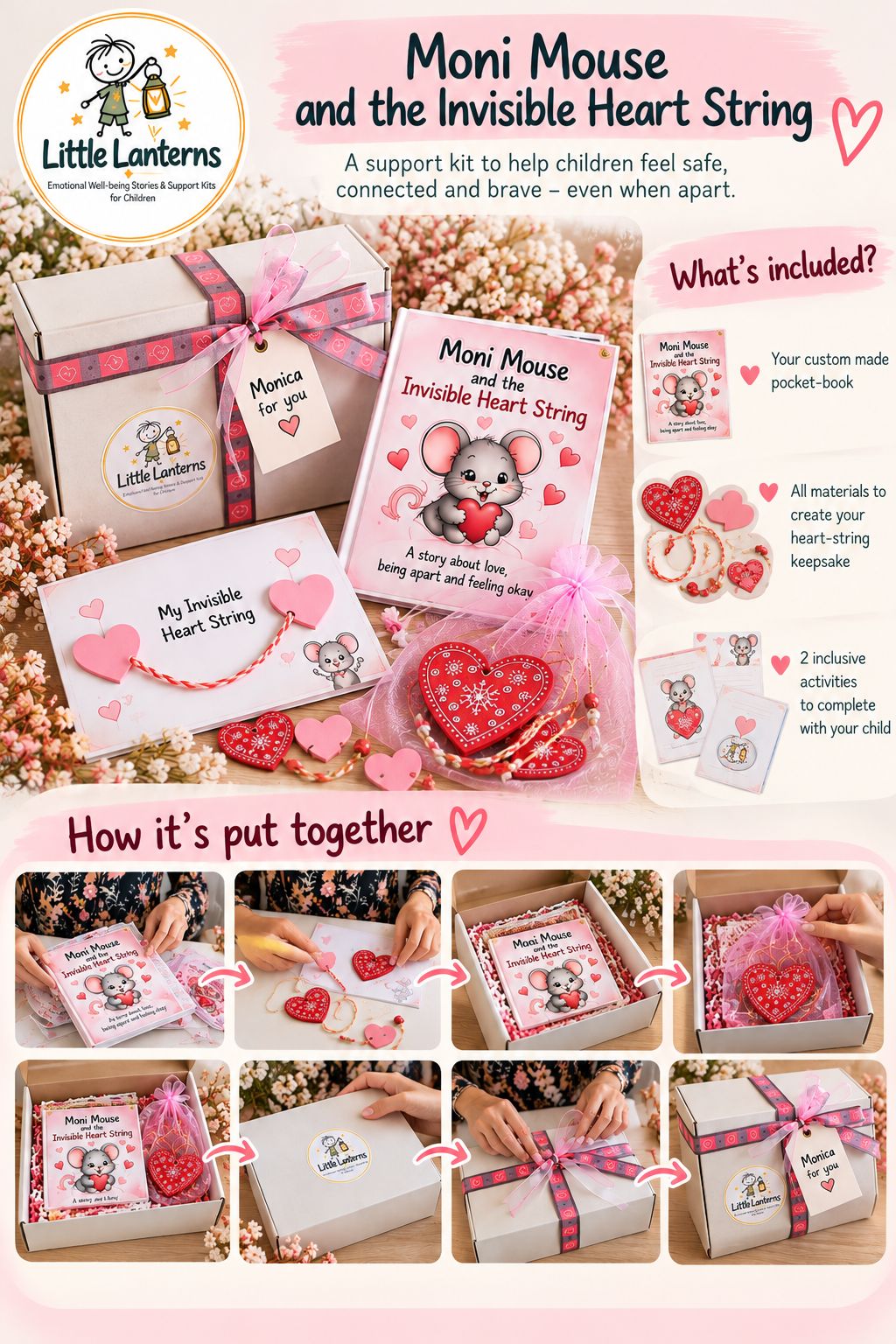 Moni Mouse Invisible Heart String Kit